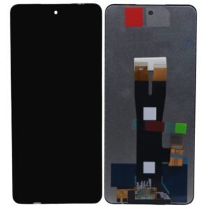LCD with Touch Screen for Lava Blaze 2 5G - Black (display glass combo folder)
