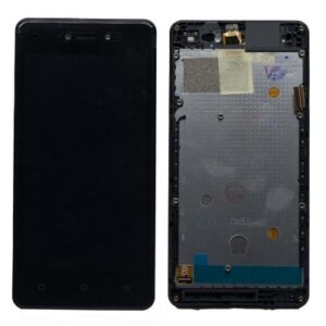 LCD with Touch Screen for Lava Z50 - Black (display glass combo folder)