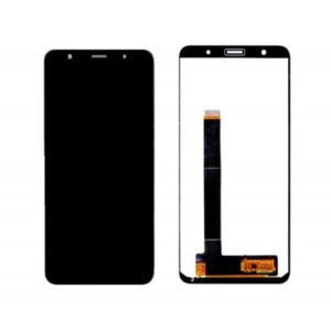 LCD with Touch Screen for Lava Z81 - Black (display glass combo folder)
