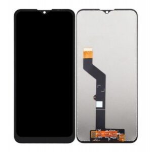 LCD with Touch Screen for Motorola One Vision Plus - Black (display glass combo folder)