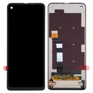 LCD with Touch Screen for Motorola One Action - Black (display glass combo folder)