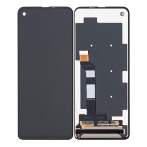 LCD with Touch Screen for Motorola One Vision - Black (display glass combo folder)
