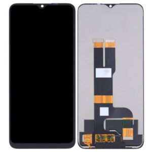 LCD with Touch Screen for Realme C30 - Black (display glass combo folder)