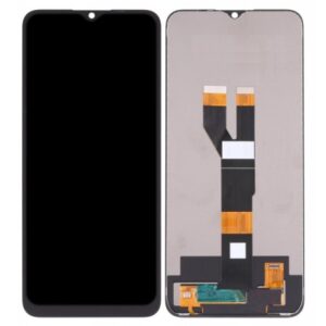 LCD with Touch Screen for Realme Narzo 50i - Black (display glass combo folder)