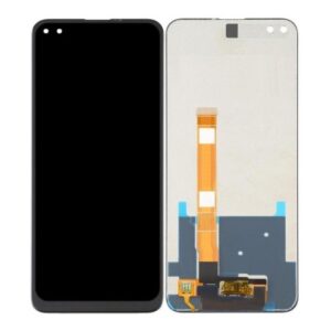 LCD with Touch Screen for Realme X50 5G - Black (display glass combo folder)