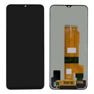 LCD with Touch Screen for Realme Narzo N63 - Black (display glass combo folder)