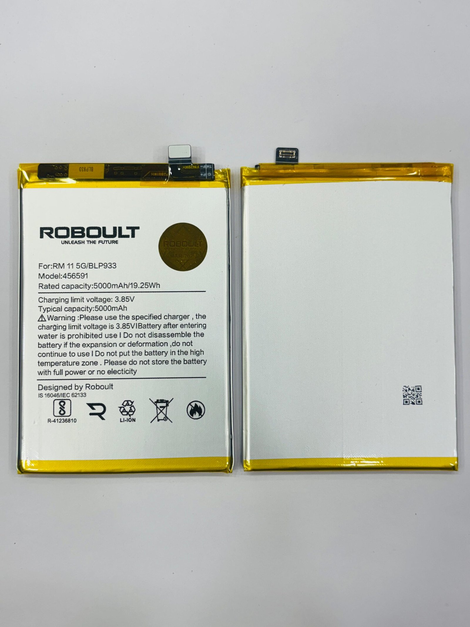 Oppo K10 - Realme 11 5G - OnePlus Ace Racing Roboult Battery